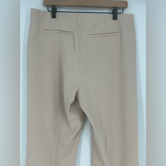 "NWT"Adrianna Papell Pull-on Elastic Waist Straight Leg Champagne Blush Pants-14 - Picture 7 of 11